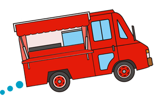 ケータリングカー・キッチンカーサービス大阪　アニメーション画像